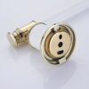 ThinkTop Antique Single Towel Rail, 60cm / 24 Inches Brass and Stainless Steel Towel Holder Tack Shelf Bar Wall Mount Bathroom Accessories White