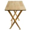 Home Vida Folding Wooden TV Dinner Laptop Snack Table, Natural