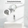 mingqian Bathroom Fogless Mirror Shower Shaving Mirror with Suction Cup Wall Mount with Razor Hook