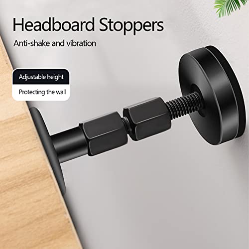 LECEVOCY 4Pcs Adjustable Threaded Bed Frame Anti-Shake Tool, Bed FrameHeadboard Stoppers