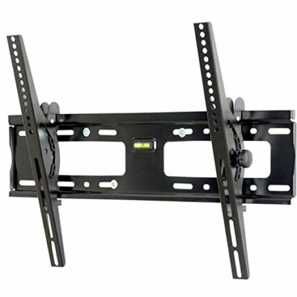TV Wall Bracket, Heavy Duty TV Bracket Mount 32-65 Inch 60Kg Weight Capacity - Ultra Sim TV Wall Mount with Built In Spirit Level for LED, LCD, F