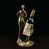 PIBM Stylish Simplicity Bronze Wine Wine Rack Furniture Decoration Crafts Living Room Porch Bar Wine Cabinet Creative Home Decorations Cast Coppe