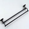 N/A Black Bronze Surface Double Rod Kitchen and Bathroom Pendant Hardware Bathroom Towel Rack Copper Material