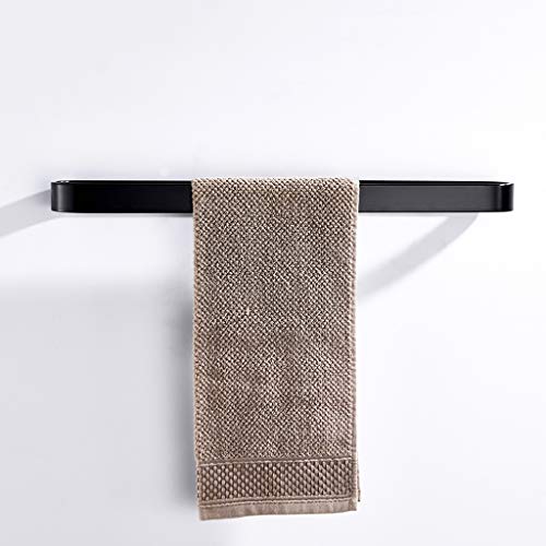 N/A Towel Bar Self Adhesive Bathroom Space Aluminum Bath Wall Shelf Rack Hanging Towel,Contemporary Style (Size : 40CM)