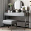 CZDYUF Wooden Dressing Table Small Household Makeup Table Makeup Dressing Table (Color : 3-pack, Size : Light Grey)