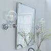 TEHOME 20x30'' Chrome Pivot Mirror Rectangle Bathroom Vanity Mirror Chrome Rounded Corner Metal Framed Tilting Beveled Vanity Wall Mirrors