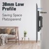 Mounting Dream Tilt TV Bracket Wall Mount, For Most 26-60 inch Flat and Curved TVs up to VESA 400x400mm and 40 KG, Ultra Slim Tilting TV Wall Bra