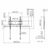 Vogel's PFW 4500 55" Black Flat Panel Wall Mount Brackets (50kg, 42", 55", 100 x 100mm, 400 x 400mm, Black)