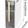 4 Tier Narrow Bathroom Floor Cabinet for Gaps, Toilet Paper Drawer Cart Storage Tower with Clear Drawers and Easy Pull Handle Vertical Storage Un