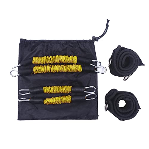 DINGZZ Fitness Thigh Resistance Band Sets Total 120 LB Football Speed and Strength Training Equipment for Leg Butt Squat Workout