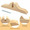4pcs Folding Room Divider Stand,Wooden Room Divider Stand with Screws,Room Divider Screen Holder Feet Partition,Folding Privacy Screen Holder for