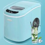 DINGZZ Countertop Ice Maker，15KG Ice per 24 hours，9 ice cubes Ready in 7-15 Minutes,2.2 liter Water Tank and Ice Scoop,Ice Maker Machine For Home