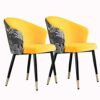 dining chair Kitchen Dining Room Furniture Chairs Dining Chairs Set Of 2 Modern Velvet Kitchen Room Chair Upholstered Accent Leisure Chairs with