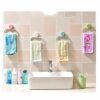 N/A Multifunctional Punch-free Towel Rack Kitchen Paste Rag Hanging Rack Bathroom Seamless Stickers Towel (Color : 3-pack)