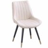 dining chair Kitchen Dining Room Furniture Chairs Dining Chairs PU Leather Chairs With Black Metal Legs Seat And Backrests Kitchen Living Room Lo