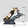 Stylish Simplicity Fashion Home Decorations Desktop Porch Bar Restaurant Decoration European Creative Deer Wine Rack Decoration Wine Cabinet Craf