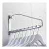 HIGOH Towel Racks, Towel Rail for Bathroom,Brass Folding Drying Rack Towel Bars Towel Holder,Bedroom Wall-Mounted Invisible Clothes Drying Rack T