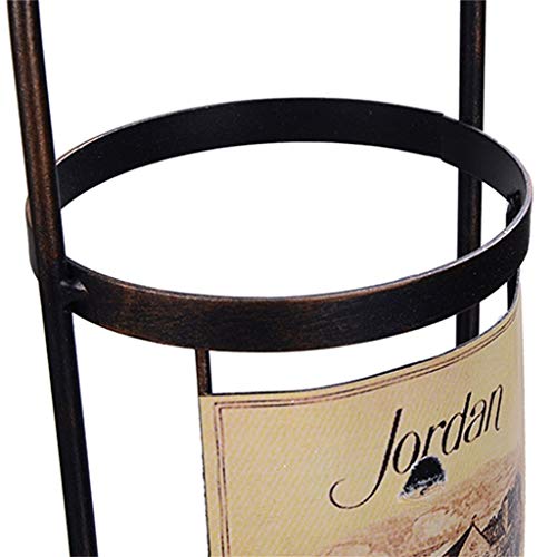 CRODY Wine Racks,Wall Holder Metal for 5 Bottles | Loft Wall Shelf Storage Rack Wall-Mounted | Wine Bottle Holder