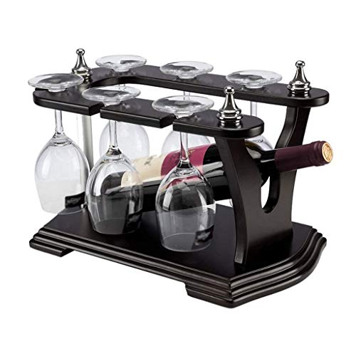 CZDYUF European Solid Wood Wine Glass Holder, Decoration Creative Living Room Wine Cabinet Decoration Home
