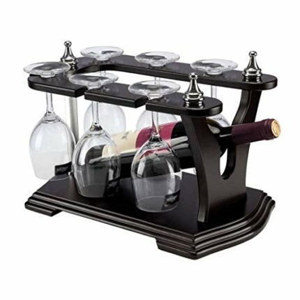 ZYZMH European Solid Wood Wine Glass Holder, Decoration Creative Living Room Wine Cabinet Decoration Home