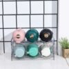 Cq acrylic Plastic Free-Standing Water Bottle and Wine Rack Storage Organizer for Kitchen Countertops, Table Top, Pantry, Fridge Stackable,2 Pack