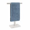 BathAce Hand Towel Holder, T-Shape Hand Towel Stand for Bathroom with Marble Base, 304 Stainless Steel Stand Hand Towel Rack Free-Standing Towel