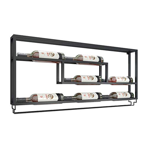 OUSIKA Wine Racks,Modern Minimalist Wall Hanging Wine Bottle Rack Restaurant Fashion Creative Wall Hanging Wine Rack Cafe Bar Decoration Wine Gla