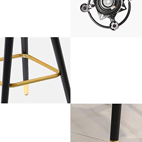 SDFGH Bar Stool Nordic Minimalist Home Solid Wood High Stool Bar Stool Bar Chair Leisure Back Chair Stool