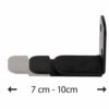 Hama 108745 Soundbar Wall Bracket, Black (Universal for all common soundbars, also Sonos Playbar), 1.34 in*4.65 in*6.1 in