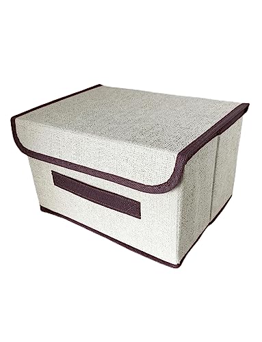 QIXUAN YOU PIN Household clothes and gills storage box, dustproof and foldable. 9.84×7.48×6.10