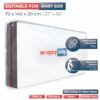 WRAPPYBAG – Protective Plastic Mattress Case — Baby Size — Waterproof, Anti-Tear Storage Bag — For House Moves, Storage and Transport (28" x 55")