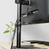 VIVO Single 13 to 32 inch Monitor Desk Stand, Freestanding VESA Steel Mount Base, Adjustable Height, Tilt, Swivel, Rotation, Black STAND-V001H