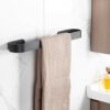 HIGOH Towel Rack Bathroom Single Towel,Wall Mounted Towel Storage Rack Towel Bar,For Toilet Hardware and Kitchen,Small Size Towel Rod/60Cm