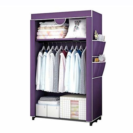 LUKEO Simple Wardrobe Combination Wardrobe Simple Children Adult Folding Wardrobe Assembly Storage Wardrobe Shoe Cabinet