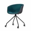 EYHLKM Case for Dining Chair, Study Chair, Fabric, Balcony, Leisure Backrest, Handrail, Metal, for Negotiations (Color : Argento)