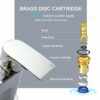 [Bath Tap] Hapilife Bathroom Waterfall Monobloc Bath Filler Mixer Tap Chrome Double Lever Tub Tap