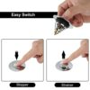 ASelected Sink Plug, Pop Up Sink Plugs, Universal Sink Stopper Replacement for Bathroom and Kitchen Stainless Steel Sink Drain Push Type Brass Bo