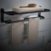 HIGOH Towel Racks,Bathroom Towel Rack Wall Mounted Towel Holder,Bathroom Towel Rack,Aluminum Alloy Oil Brushed Foldable Fixed Bath Towel Holder,F