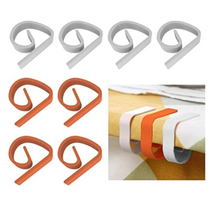 KARELLS Table Cloth Clips for Outside Table, Tablecloth Clips for Outdoor Tables, Outdoor Furniture Clips, Table Cloth Clips, Table Clips, Tablec