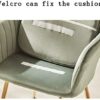 dining chair Dining Chairs Set - Corner Kitchen Counter Chairs, Dining Chairs Kitchen Chairs Set of 4 Living Room Side Sofa Chairs with Flannel F
