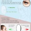 Compact Mirror with suction cup 10x Magnification, Handheld Travel Makeup Mirror Perfect for Travel Shower Room, 3.4-inch Magnifying Mirror with