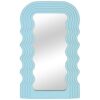 Z PLINRISE Aesthetic Wave Pattern Irregular Frame Mirror, Decorative Desk Wall Mirror for Living Room Bedroom Hallway Home Decor Birthday House W