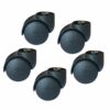 Stemless Mute Office Chair Wheel, 50mm Furniture Casters, Replacement Casters, Swivel Chair Caster, 8mm Hole Diameter, 360 Degree Swivel Casters,