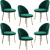 dining chair Kitchen Dining Room Furniture Chairs Velvet Dining Chair Set Of 6 Kitchen Chair Metal Legs Makeup Chairs Upholstered Accent Bedroom
