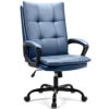 BASETBL F028 Executive Chair Home Computer Fabric Chair, Skin-friendly Fabric Breathable Double-Layer Padding Excellent Support, Stylish Office C