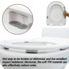 4 Pcs Toilet Seat Bumpers with Plastic 5mm Attachment Toilet Lid Seat Buffer Spacers Self-Adhesive Replacement Bumpers for WC Cover