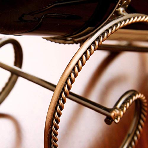 KXDCZ Iron Wine Rack- Elegant Wrought Iron Single Wine Bottle Holder Decorative Red Wine Bottle Stand for Home Restaueant Bar Dinner Tabletop