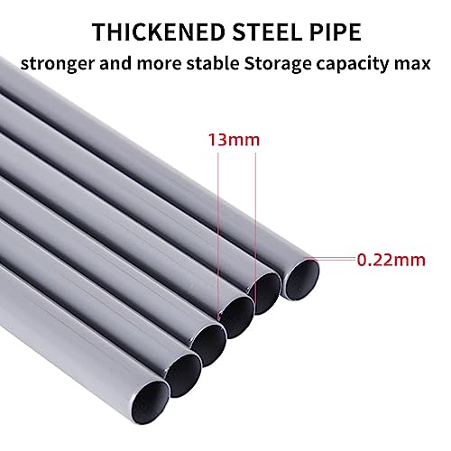 LOEFME Canvas Wardrobe, Four-column Portable Wardrobes for Bedroom, 165 * 45 * 175 cm New Base Design Fabric Wardrobe, Large Storage Space Foldab