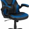 Flash Furniture X10 Gaming Racing Office Ergonomic Computer PC Adjustable Swivel Chair with Flip-up Arms, Gray/Black LeatherSoft, Polyurethane