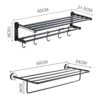 HIGOH Towel Rack Bath Towel Rack, Light Bathroom Towel Holder, Nordic Bathroom Rack Toilet Home Bathroom Hardware